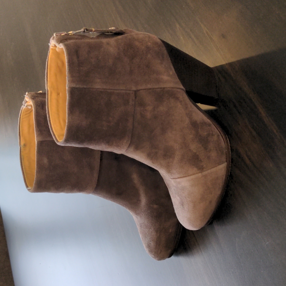 Rag & Bone Newbury Booties - Grey Suede - Size 36